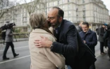 Le Premier ministre Edouard Philippe dans les rues du Havre le 1er février 2020
