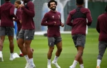 L'attaquant égyptien de Liverpool Mohamed Salah, à l'entraînement, le 17 septembre 2018 à Melwood