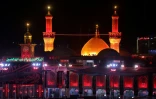 Une vue du mausolée de l'imam Hussein à la veille du cortège funèbre du guide suprême iranien défunt Ali Khamenei dans la ville sainte de Kerbala, en Irak, le 7 juillet 2026