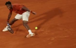 Gaël Monfils dans ses oeuvres lors du dernier tournoi de Roland-Garros le 29 mai 2025 