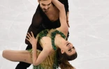 Gabriella Papadakis et Guillaume Cizeron lors du programme court de danse sur glace à Gangneung, le 19 février 2018
