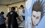 Des visiteurs du festival international de la BD à Alger, le 6 octobre 2017