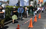 Des personnes font la queue pour un test du coronavirus à Los Angeles, Californie, le 10 août 2020