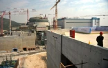 La centrale nucléaire de Taishan pendant sa construction, le 8 décembre 2013 dans la province chinoise du Guangdong