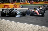 George Russell part en tête à queue après un contact avec Lewis Hamilton, le 19 juillet 2026 à Spa-Francorchamps