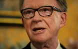 L'ex-commissaire européen au Commerce Peter Mandelson, le 26 février 2025 à Washington