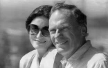 Anouk Aimée et Jean-Louis Tritignant au Festival de Cannes en mai 1986 pour le film "Un homme et une femme, vingt ans après" de Claude Lelouch