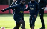 Paul Pogba et ses coéquipiers de Manchester United préparent le choc contre Paris, au centre d'entraînement de Carrington, le 11 février 2019