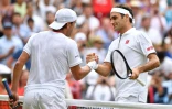 Lucas Pouille battu par Roger Federer avant les 8e de finale de Wimbledon le 6 juillet 2019