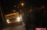 Mardi 1er septembre 2009 - Barrage des professionnels du BTP devant la SRPP au Port