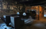 Les fours crématoires du camp d'extermination d'Auschwitz, en décembre 2019