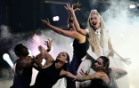 La chanteuse française Monroe à Vienne, en Autriche, le 14 mai 2026.