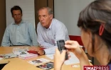 Jeudi 17 septembre 2008 - Conférence de presse de Bertrand Guillot, président de SFR et de Olivier Réalé, directeur marketing