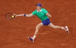 L'Italien Jannik Sinner lors de sa finale contre Carlos Alcaraz à Roland-Garros, le 8 juin  2025 à Paris 