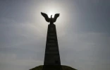 Un monument aux soldats français de Napoléon sur le champ de bataille de Borodino, le 16 avril 2021, en Russie
