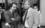 Jean Daniel, don t l'Obs, le magazine qu'il avait fondé vient d'annoncer le décès, en discussion avec Régis Debray en juin 1981 à Paris.