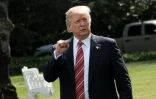 Le président Donald Trump à la Maison Blanche à Washington, le 25 août 2018 