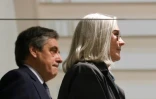L'ancien Premier ministre François Fillon et son épouse Penelope le 10 mars 2020 au tribunal de Paris 