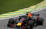 L'Australien Daniel Ricciardo au volant de sa Red Bull lors du GP du Brésil sur le circuit d'Interlagos, le 11 novembre 2018
