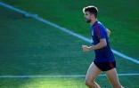 Le défenseur Gerard Piqué lors d'une séance d'entraînement de l'Espagne, le 28 juin 2018 à Krasnodar 