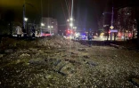 Photo postée le 20 avril 2023 sur le compte Telegram de Valentin Demidov, maire de Belgorod, en Russie, montrant les dégâts provoqués par une explosion 