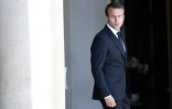 Emmanuel Macron sur le perron de l'Elysée, le 23 mai 2017