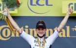 Le Slovène Matej Mohoric vainqueur de la 19e étape du Tour de France, entre Mourenx et Libourne, le 16 juillet 2021
