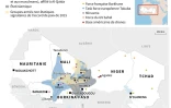 Zones d'influence des groupes armés au Sahel