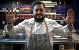 Le chef mexicain Enrique Casarrubias dans son restaurant Oxte à Paris, le 22 janvier 2021