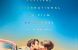 Affiche officielle du 71e Festival de Cannes, avec un baiser entre Jean-Paul Belmondo et Anna Karina dans le film "Pierrot le fou" de Jean-Luc Godard