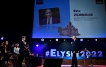 Eric Zemmour, candidat de Reconquête! à la présidentielle, à la maison de la Radio, à Paris le 22 février 2022