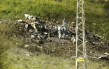 Les restes du F16 israélien qui s'est écrasé dans le nord d'Israël le 10 février 2018
