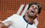 Le Britannique Cameron Norrie vient de battre le N.11 mondial, le Russe Daniil Medvedev, au 1er tour de Roland-Garros le 27 mai 2025 à Paris