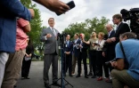 Le secrétaire au Trésor Scott Bessent s'adresse à la presse à la Maison Blanche, le 20 août 2026 à Washington