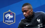 Le milieu de l'équipe de France Blaise Matuidi en conférence de presse, le 5 octobre 2017 à Clairefontaine-en-Yvelines 