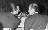 Jean Lecanuet et Valéry Giscard d'Estaing le 23 avril 1974 à Yvetot