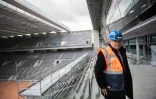 Le président de la fédération de tennis (FFT) Bernard Giudicelli, lors de la présentation du nouveau court central de Roland-Garros, le  5 février 2020 