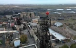 La mine Kostenko appartenant au groupe ArcelorMittal où a eu lieu un accident faisant 45 morts, le 28 octobre 2023 à Karaganda, au Kazakhstan