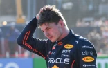 Le pilote Red Bull Max Verstappen après son abandon au GP d'Australie de F1, le 10 avril 2022 sur le circuit Albert Park à Melbourne