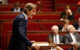 Le député de l'Yonne Guillaume Larrivé (Les Républicains) à la tribune de l'Assemblée nationale, le 19 novembre 2015 à Paris 














