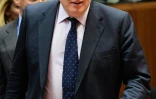 Le ministre des Affaires étrangères britannique, Boris Johnson, lors de la réunion européennne, à Bruxelles