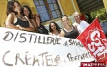 Mercredi 4 novembre 2009 - Grève à la boutique &quot;Tafia et Galabé&quot; de la distillerie de Savanna