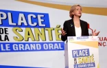 La candidate LR à la présidentielle Valérie Pécresse lors d'un grand oral sur la santé, le 1er mars 2022 à Paris