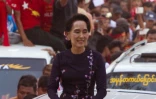 L'opposante birmane Aung San Suu Kyi, le 1er novembre 2015 à Rangoun