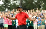 L'Américain Tiger Woods remporte le Masters d'Augusta le 14 avril 2019