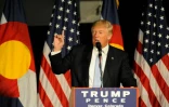 Le candidat républicain Donald Trump s'exprime devant ses supporters, au musée de l'Espace à Denver (Colorado), le 29 juillet 2016