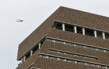 Vue de la plateforme d'observation du musée Tate Modern de Londres, le 4 août 2019, jour où un petit garçon français en avait été poussé par un adolescent britannique