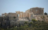 Le temple du Parthénon sur la colline de l'Acropole, à Athènes, le 17 juillet 2024 en Grèce