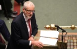 Le leader travailliste Jeremy Corbyn à la Chambre des Communes le 29 octobre 2019, à Londres, une image fournie par le Parlement britannique