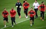 Les Monégasques à l'entraînement a Stade de France, le 18 mai 2021, à la veille de la finale de la Coupe de France contre Paris